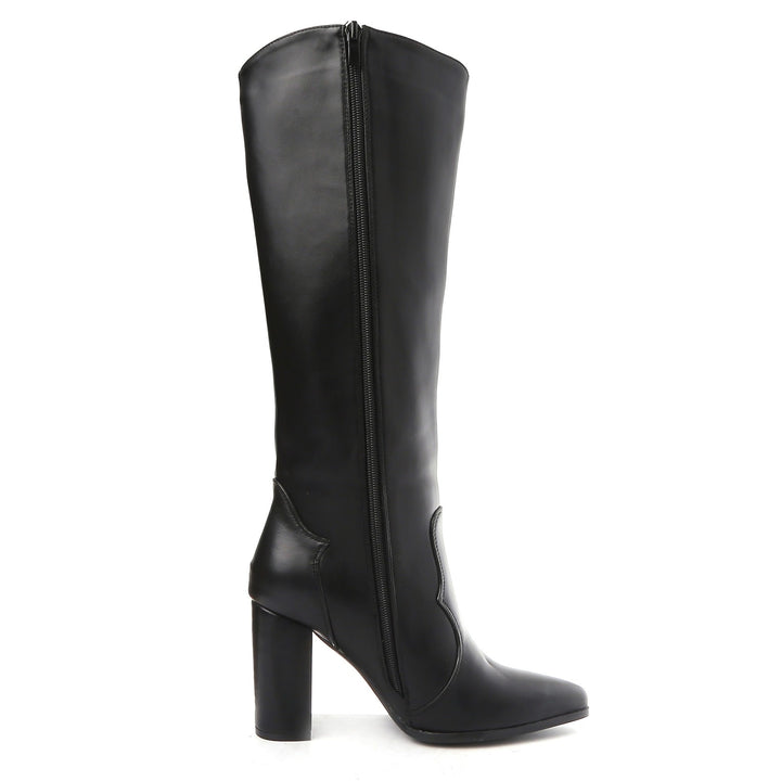 Smile Favorites Stiefel Lederlook Schwarz