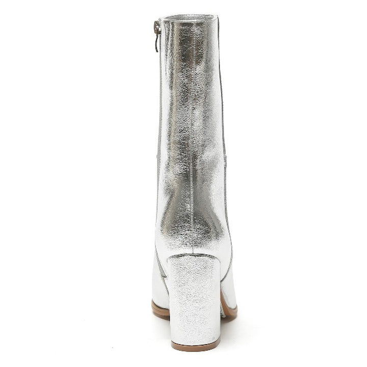 Smile Favorites Stiefel Silber mit Absatz