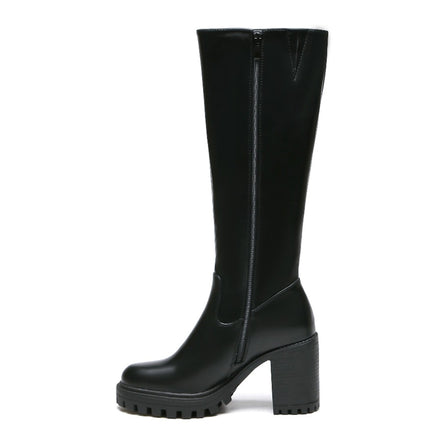 Smile Favorites Stiefel Schwarz Blockabsatz Hoch