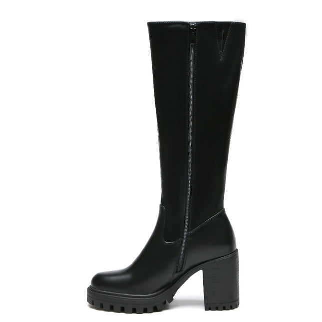 Smile Favorites Stiefel Schwarz Blockabsatz Hoch