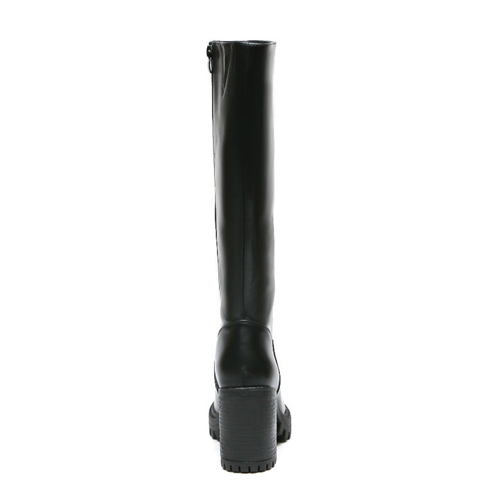 Smile Favorites Stiefel Schwarz Blockabsatz Hoch