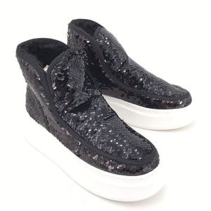 Smile Favorites Mow Stiefel Schwarz Pailletten