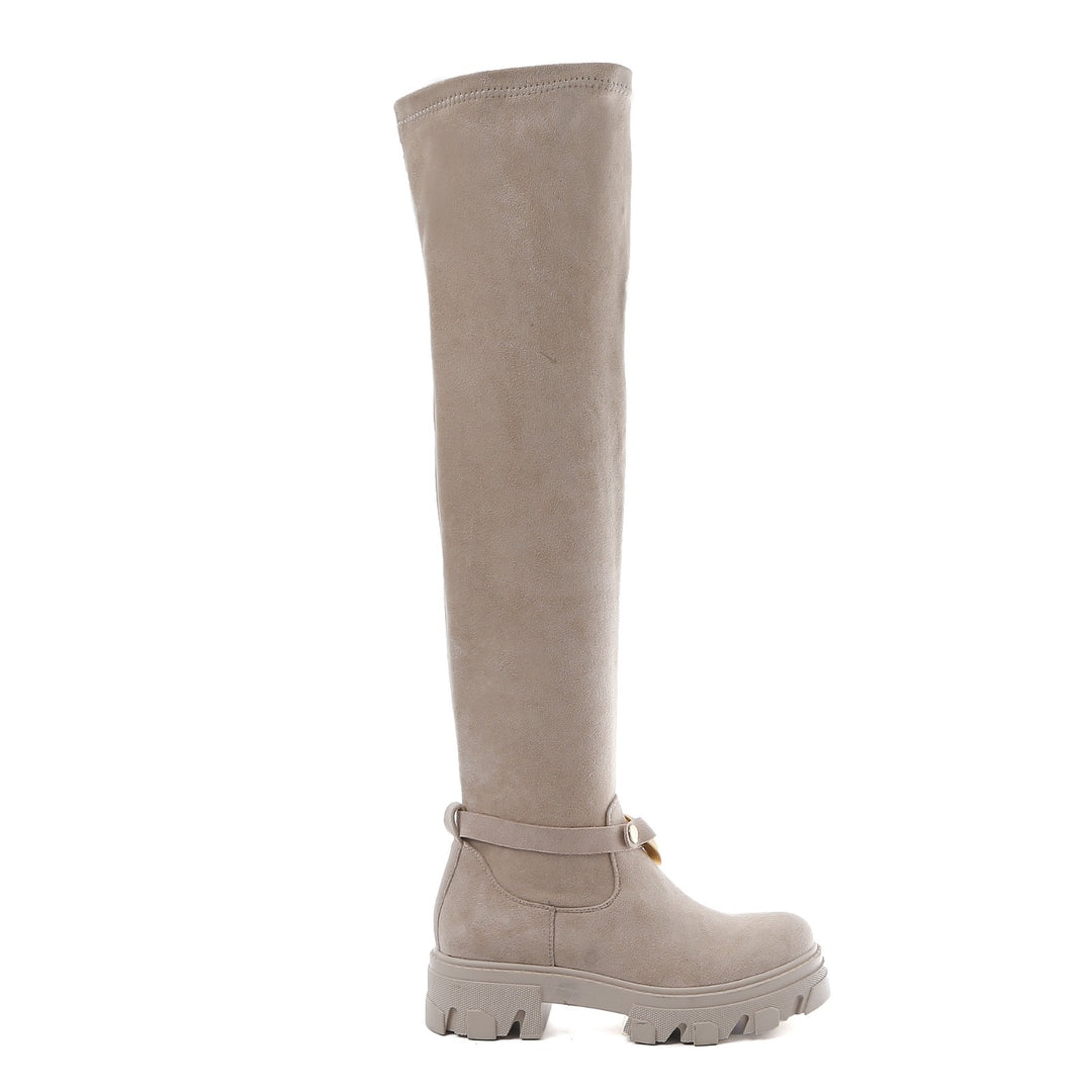 Smile Favorites -Stiefel aus beigem Wildleder