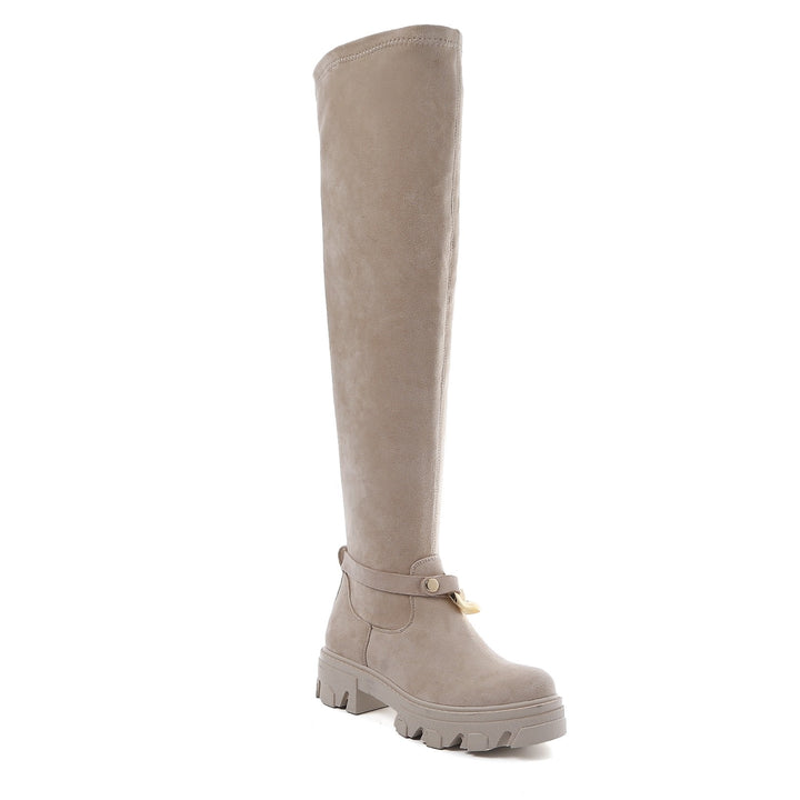 Smile Favorites -Stiefel aus beigem Wildleder
