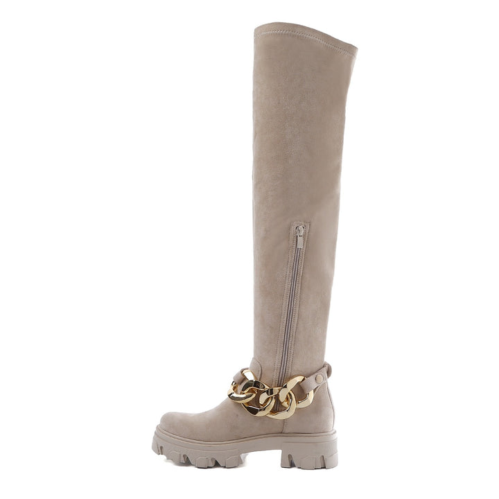 Smile Favorites -Stiefel aus beigem Wildleder