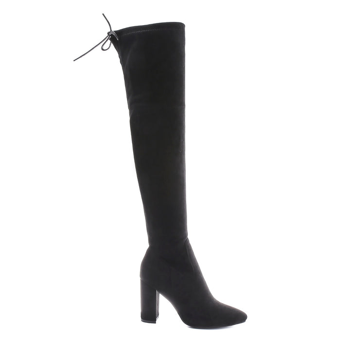 Smile Favorites Overknee-Stiefel Wildleder Schwarz
