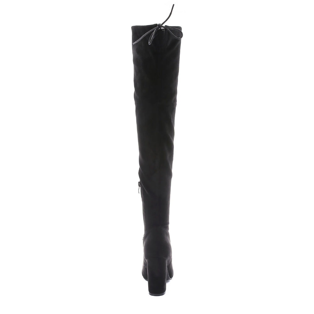 Smile Favorites Overknee-Stiefel Wildleder Schwarz
