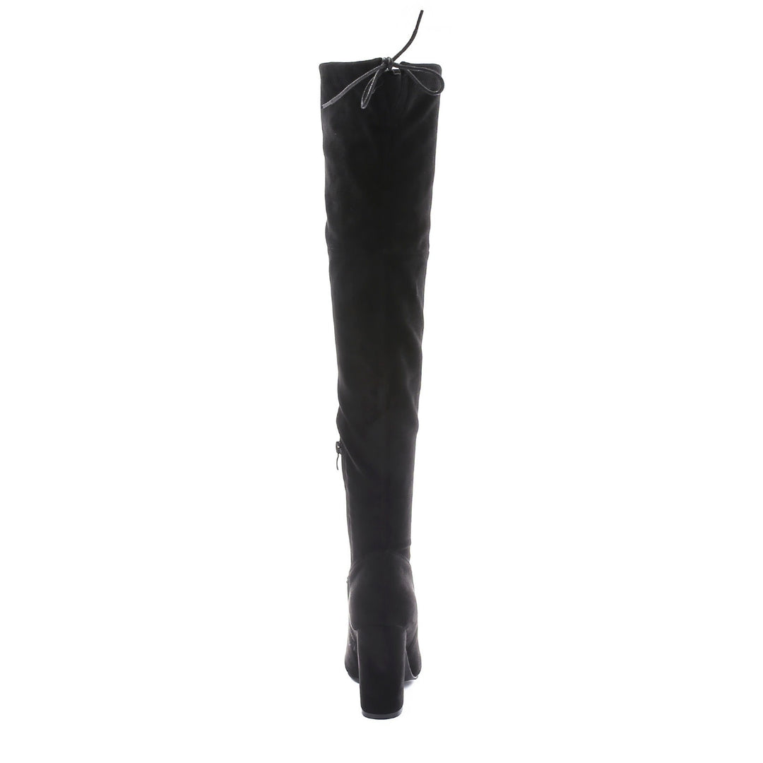 Smile Favorites Overknee-Stiefel Wildleder Schwarz