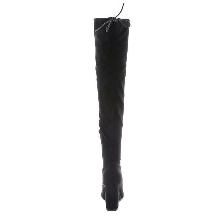 Smile Favorites Overknee-Stiefel Wildleder Schwarz