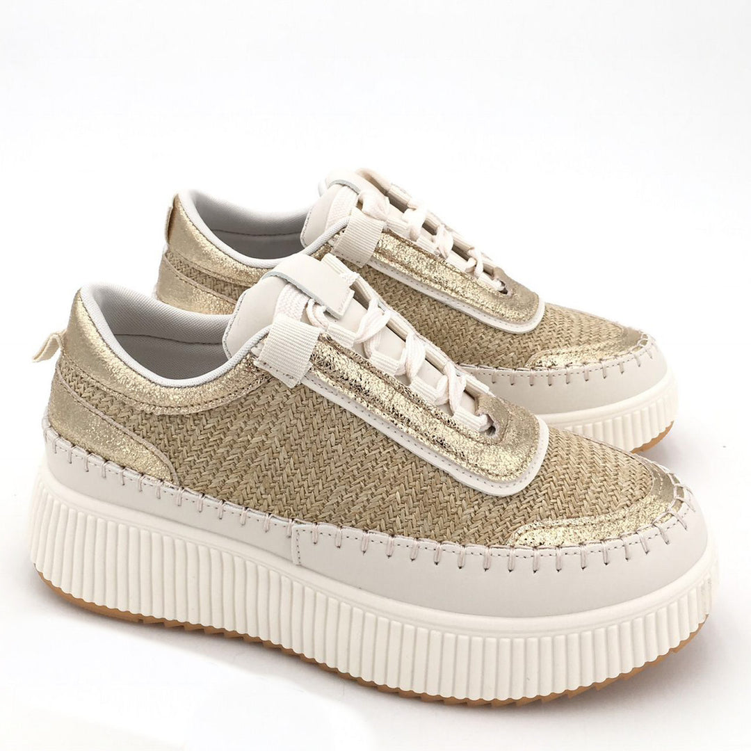 Smile Favorites Turnschuhe Gold Woven
