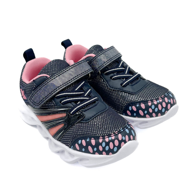 Smile Favorites Turnschuhe LED Mädchen Marineblau Fancy