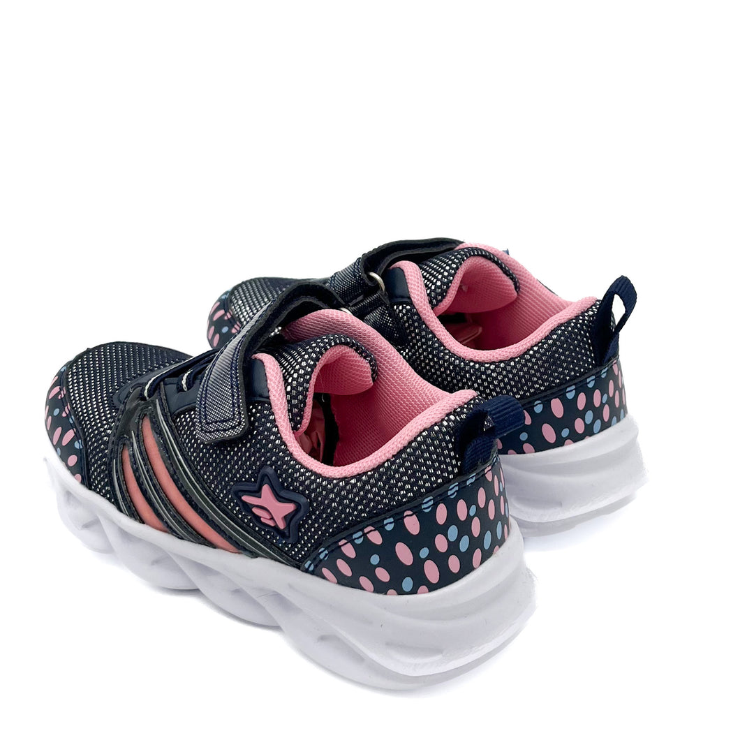 Smile Favorites Turnschuhe LED Mädchen Marineblau Fancy