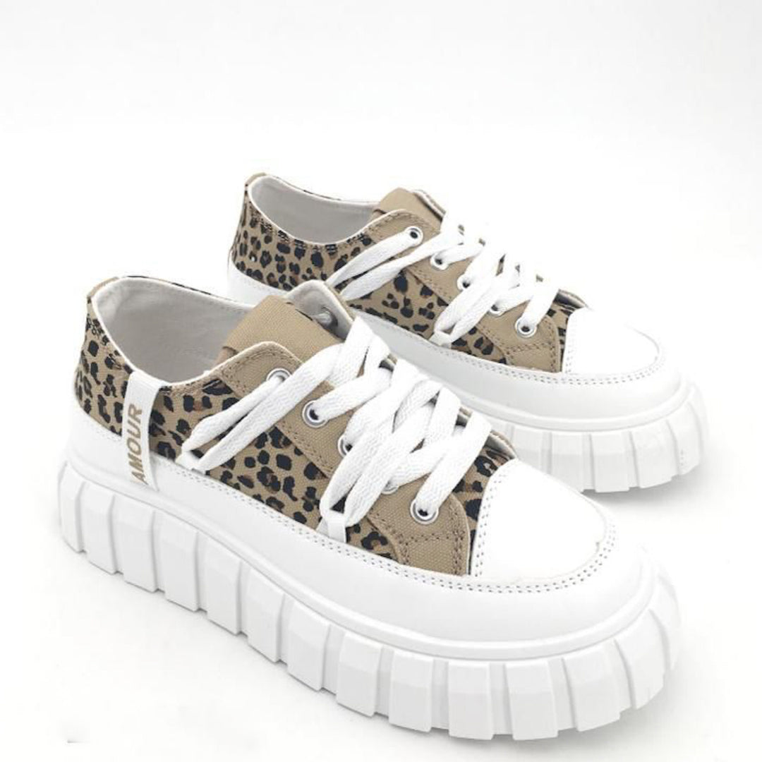 Smile Favorites Turnschuhe Leopard Cotton Amour