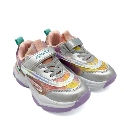 Smile Favorites Turnschuhe Mädchen Silber Papa-Look