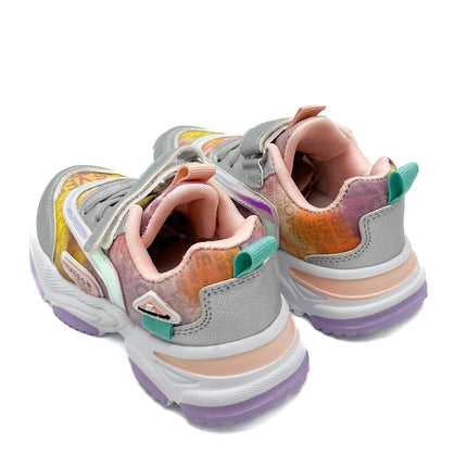 Smile Favorites Turnschuhe Mädchen Silber Papa-Look