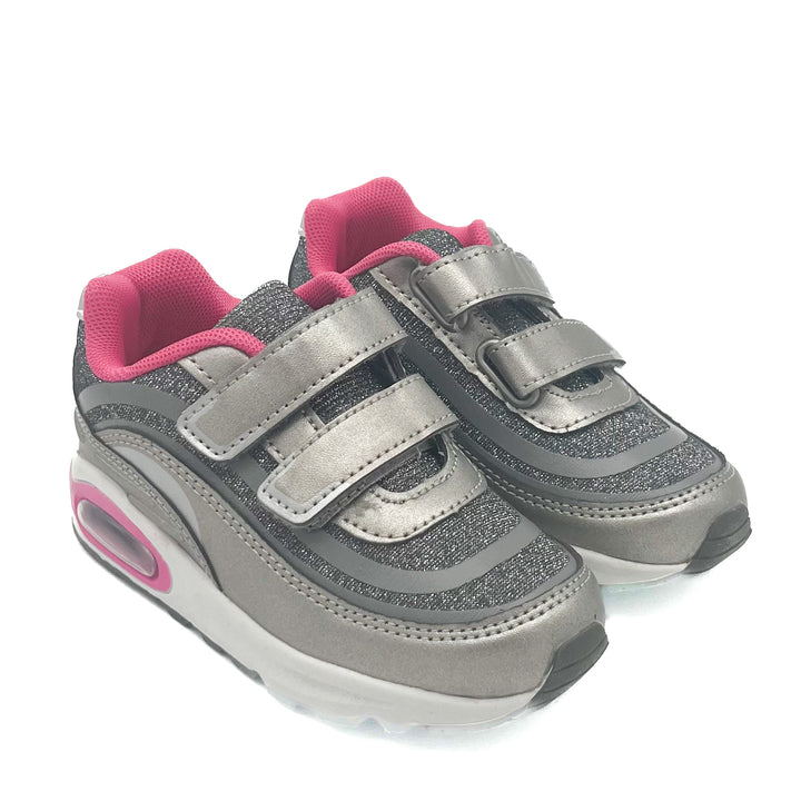 Smile Favorites Turnschuhe Mädchen Silber Grau Inspired Air
