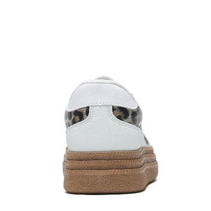 Smile Favorites Turnschuhe Weiß Samba Leopard