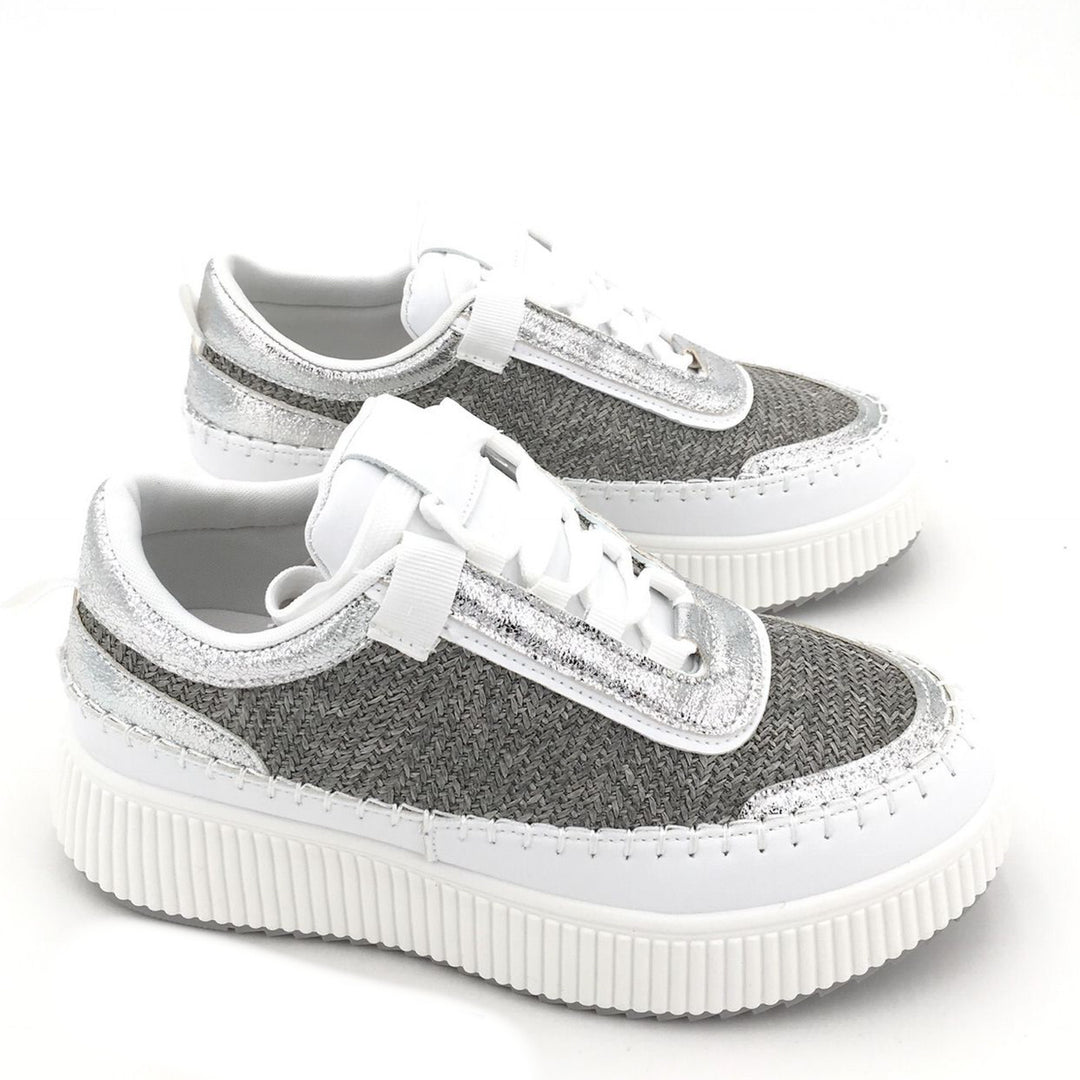 Smile Favorites Turnschuhe Silver Woven