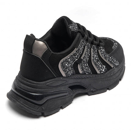 Smile Favorites Turnschuhe Schwarz Glitter