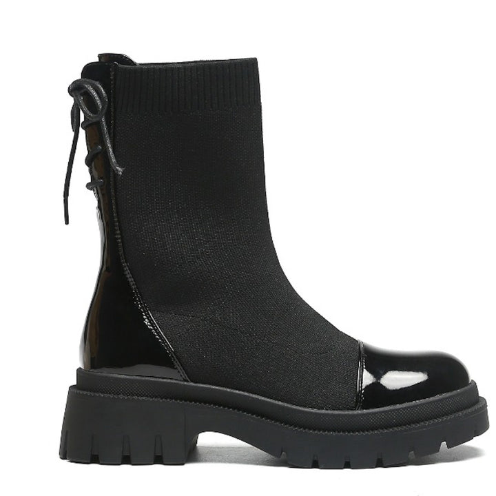 Smile Favorites Sockenstiefel Schwarz Spitze