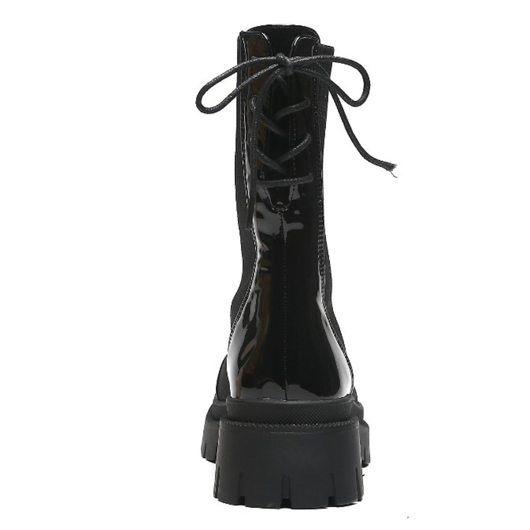 Smile Favorites Sockenstiefel Schwarz Spitze