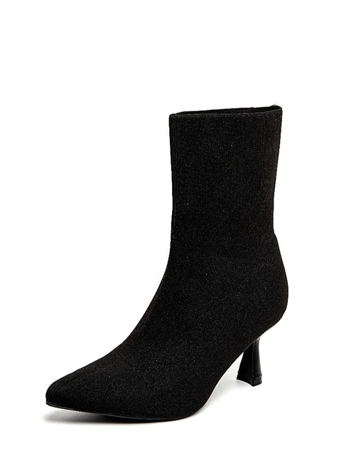 Smile Favorites Socke Heels Schwarz Kitten Heel