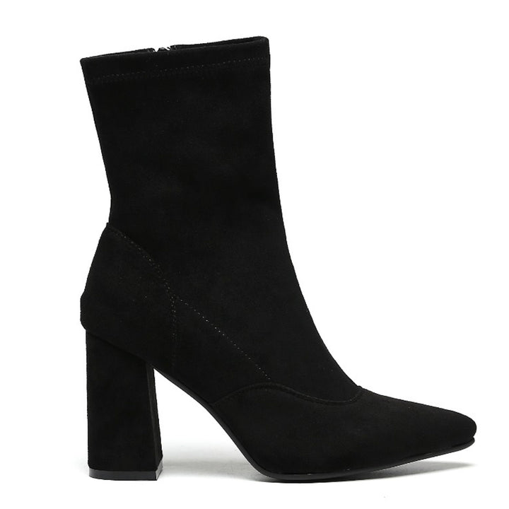 Smile Favorites Heels aus schwarzem Wildleder