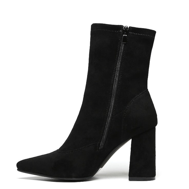 Smile Favorites Heels aus schwarzem Wildleder