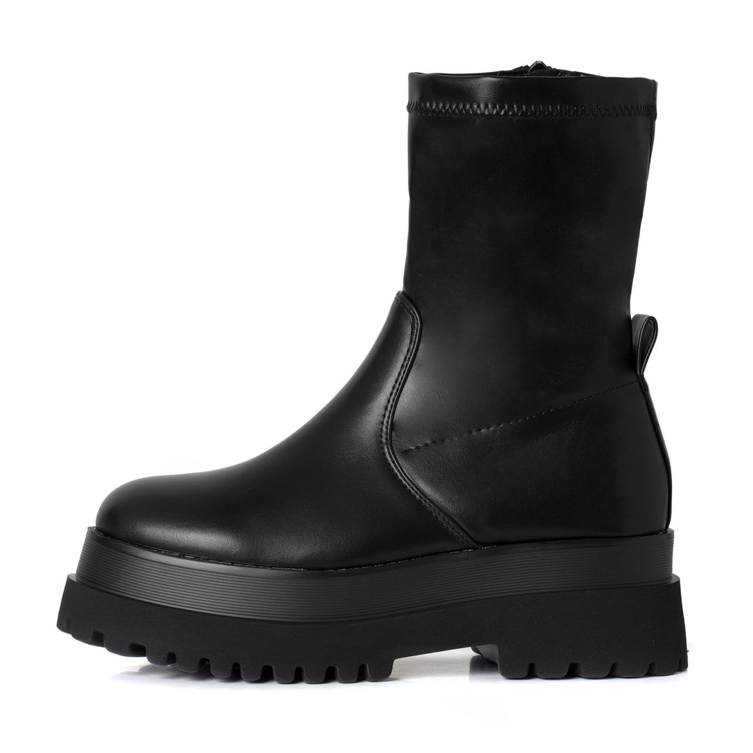 Smile Favorites Stretch-Stiefel Schwarz Plateau
