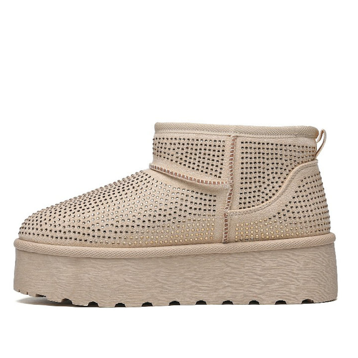 Smile Favorites Ugie Stiefel Beige Glitter