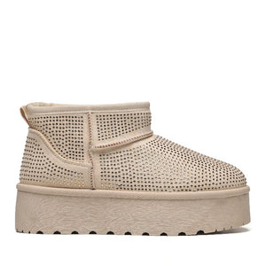 Smile Favorites Ugie Stiefel Beige Glitter