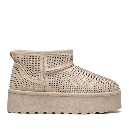 Smile Favorites Ugie Stiefel Beige Glitter