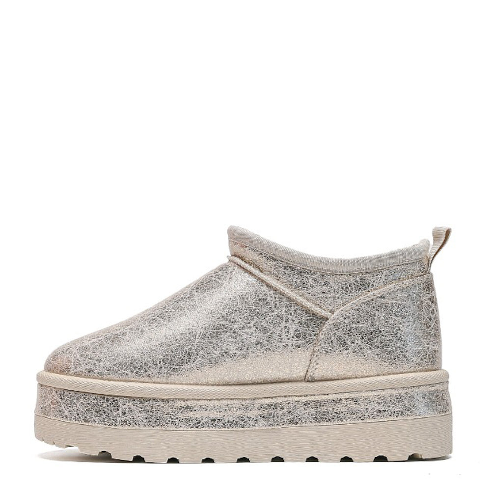 Smile Favorites Ugie Stiefel Gold Plateau