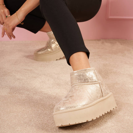 Smile Favorites Ugie Stiefel Gold