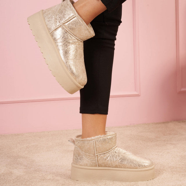 Smile Favorites Ugie Stiefel Gold