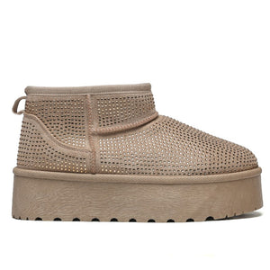 Smile Favorites Ugie Stiefel Khaki Glitter