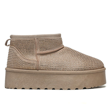 Smile Favorites Ugie Stiefel Khaki Glitter