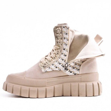 Smile Favorites Veteranenstiefel Beige Be Happy