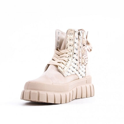 Smile Favorites Veteranenstiefel Beige Be Happy