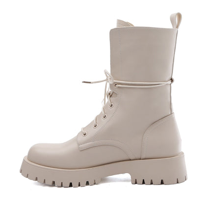 Smile Favorites Veteranenstiefel Lederlook Beige