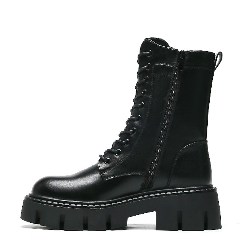 Smile Favorites Veteranenstiefel Schwarz BB Schnalle