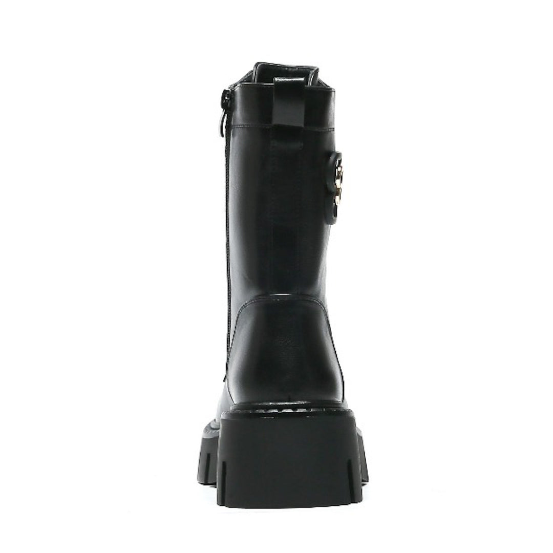 Smile Favorites Veteranenstiefel Schwarz BB Schnalle