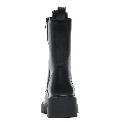 Smile Favorites Veteranenstiefel Schwarze Brosche