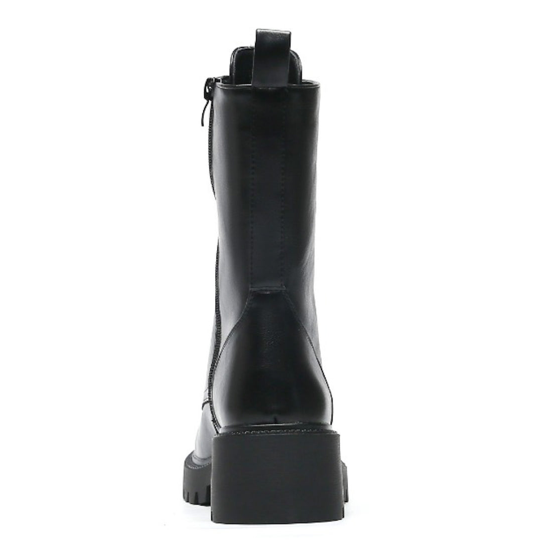 Smile Favorites Veteranenstiefel Schwarze Brosche