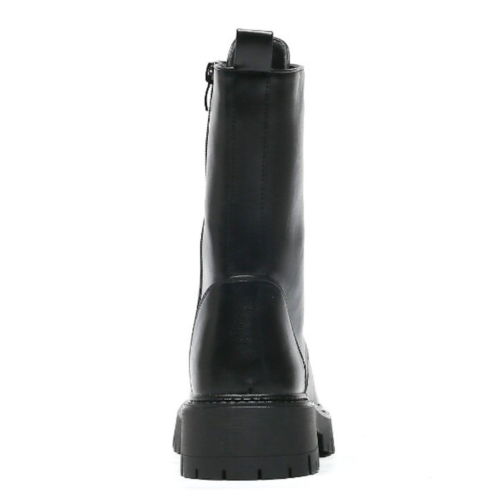 Smile Favorites Veteranenstiefel Schwarze Broschen
