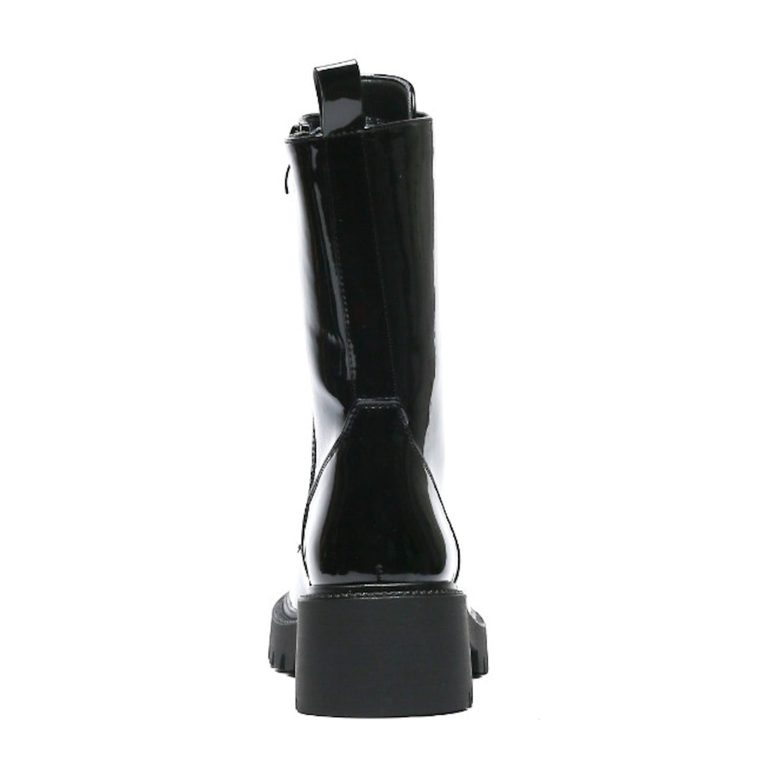 Smile Favorites Veteranenstiefel Schwarzlack-Brosche