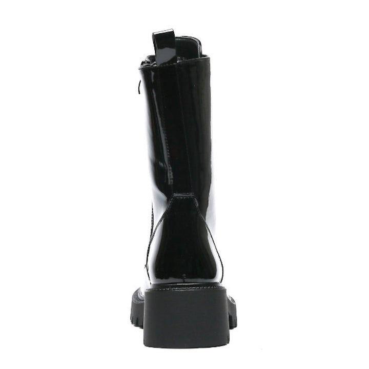 Smile Favorites Veteranenstiefel Schwarzlack-Brosche