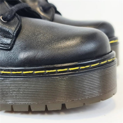 Smile Favorites Veteran Stiefel Schwarz Leder Plateau