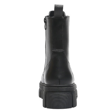 Smile Favorites Veteranenstiefel Schwarze Plateausohle