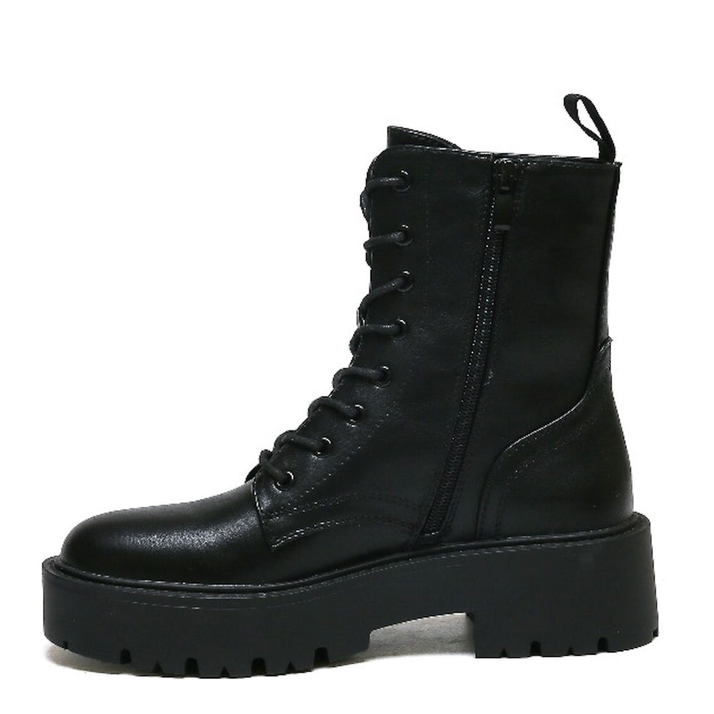 Smile Favorites Veteranenstiefel Schwarzes Plateau